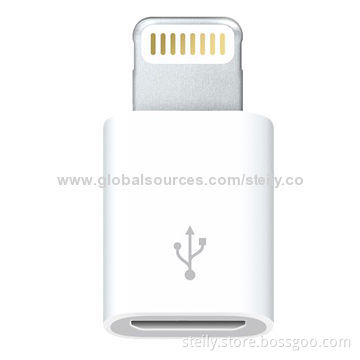 Original 8-pin to Micro USB Adapter, Suitable for iPhone 5S/5C/5/iPad Mini/5/4/iTouch 5/Nano7